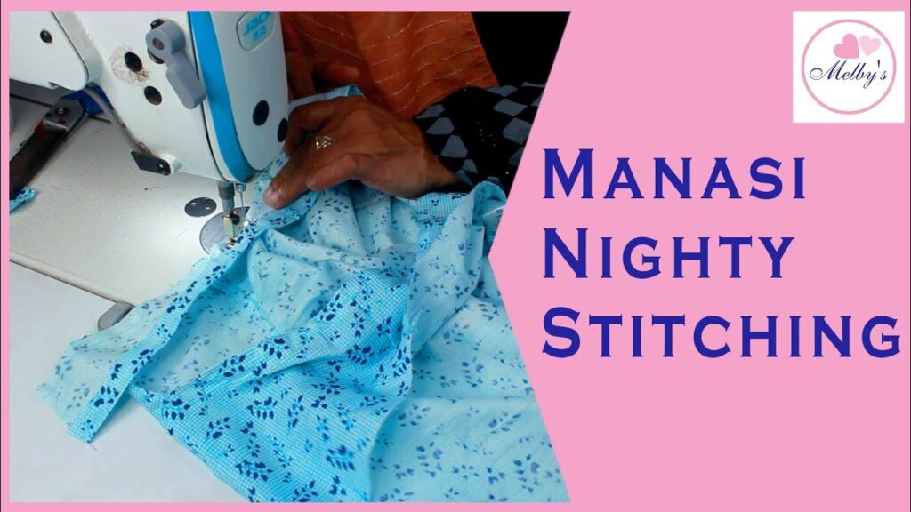 front open nighty with pleats