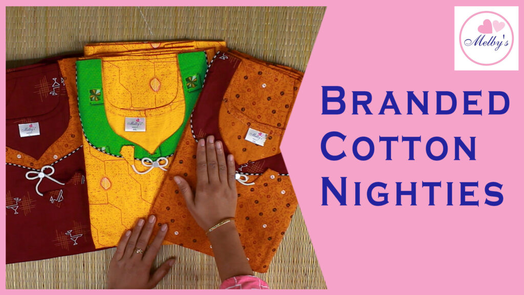 Branded cotton nighty