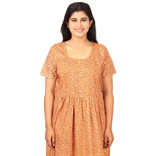 Buy Moms and Girls 100% Cotton Nighty for Women