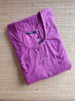 Pure Cotton Feeding Nighty With Side Zips For Mothers -55 inches Long - Purple