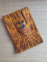 Comfortable cotton nighty - 55 inches long- Yellow Brown