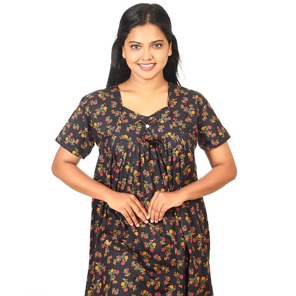 Premium Quality Cotton Nighty - 55 Inches Long