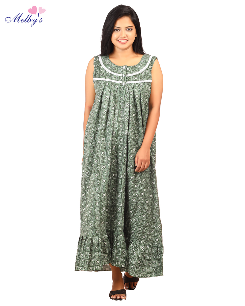 - Premium Quality Cotton Short nighty - Knee Length