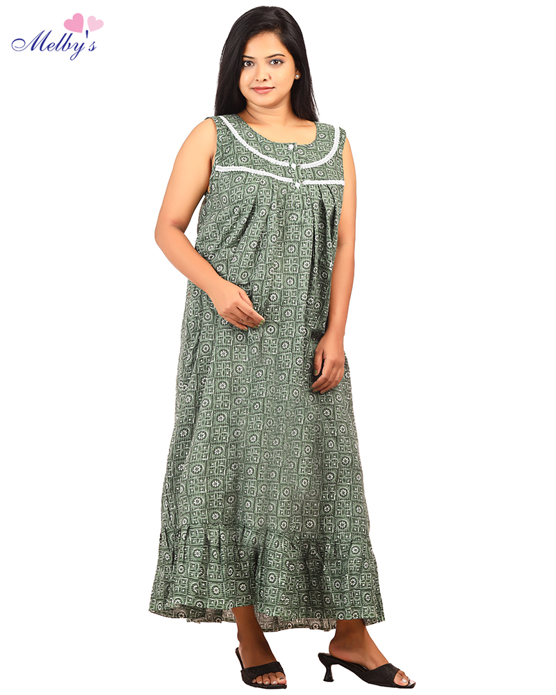 - Premium Quality Cotton Short nighty - Knee Length