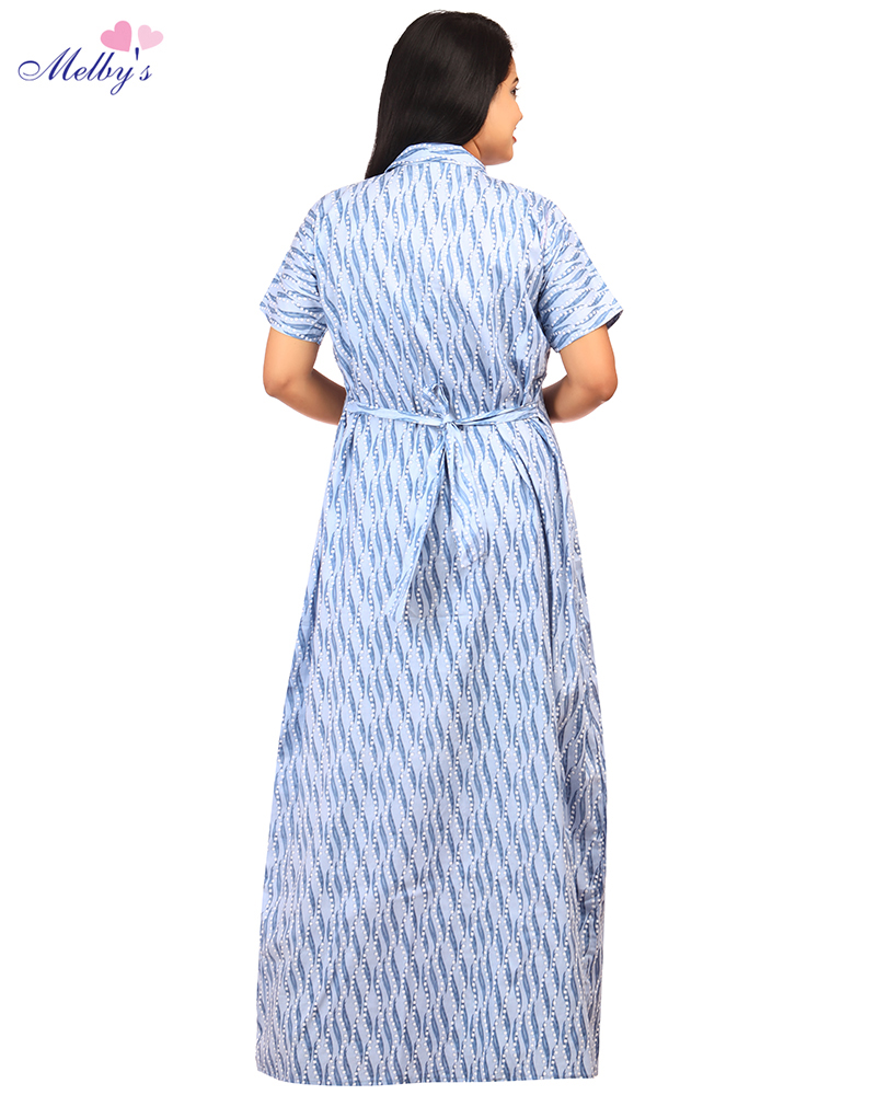 - Full Open Maternity Gown in Cotton Material -55 inches long