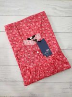 Comfortable Traditional Cotton Nighty - 55 inches long - Peach