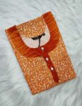 Comfortable Churidar Model Cotton Nighty -55 Inches Long - Orange