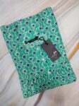 Premium Quality Cambric Cotton Nighty With Buttons -55 Inches Long  -  Green