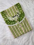 Comfortable Churidar Model Cotton Nighty - 55 Inches Long - Green