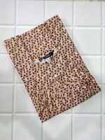 Traditional cotton nighty, 55 Inches Long- Brown