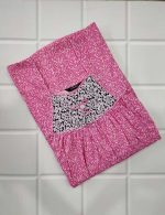 Traditional cotton nighty, 55 Inches Long  - Rose