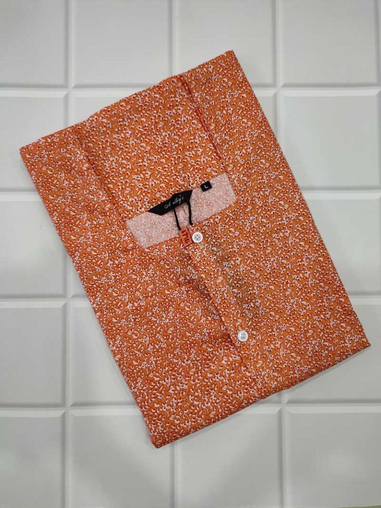 - Front Open Nighty With Pleats Stitching - Front Open Nighty With Pleats Stitching