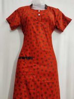 Cotton Nighty With Collar- 55 inches long - Image 2