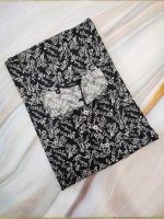Comfortable Front Open Cotton Nighty With Buttons- 57 inches long - Black
