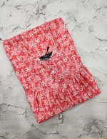 Traditional cotton nighty, 55 Inches Long- Peach