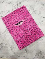 Traditional cotton nighty, 55 Inches Long- Rose