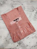 Front Open Cotton Nighty With Buttons, 55 Inches Long