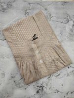 Front Open Cotton Nighty With Buttons, 55 Inches Long