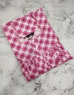 Front Open Cotton Nighty With Buttons, 55 Inches Long - Onion Pink