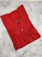Traditional cotton nighty, 55 Inches Long- Red