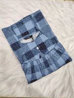 Traditional cotton nighty, 55 Inches Long - Ash