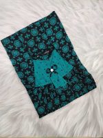 Traditional cotton nighty, 55 Inches Long- Green