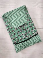 Comfortable Front Open Cotton Nighty With Buttons- 57 inches long - Green