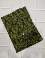 Traditional cotton nighty, 55 Inches Long - Green