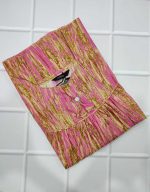 Traditional cotton nighty, 55 Inches Long - Pink