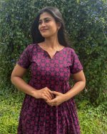 Comfortable Frock Model Cotton Nighty - 55 Inches Long - Black