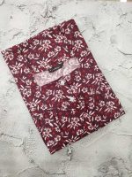 Front Open Cotton Nighty With Buttons, 55 Inches Long - Grapes Purple