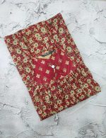 Traditional cotton nighty, 55 Inches Long - Maroon