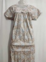 Traditional cotton nighty, 55 Inches Long - Image 2