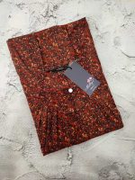 Traditional cotton nighty, 55 Inches Long - Brown