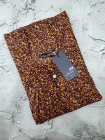 Traditional cotton nighty, 55 Inches Long - Brown
