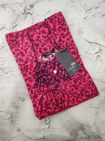 Traditional cotton nighty, 55 Inches Long - Magenta