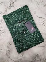 Traditional cotton nighty, 55 Inches Long - Green