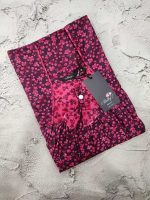 Traditional cotton nighty, 55 Inches Long - Magenta