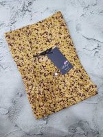 Traditional cotton nighty, 55 Inches Long - Yellow