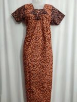 Traditional cotton nighty, 55 Inches Long - Image 2