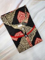 Churidar Model Nighty With Buttons -57 inches long - Black