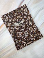 Traditional cotton nighty, 55 Inches Long - Brown