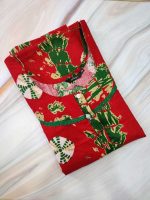 Churidar Model Nighty With Buttons -57 inches long - Magenta