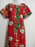 Churidar Model Nighty With Buttons -57 inches long - Magenta - Image 2