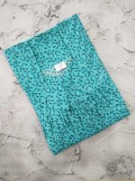 Traditional cotton nighty, 55 Inches Long - Blue