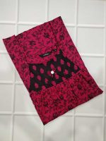Traditional cotton nighty, 55 Inches Long - Rose