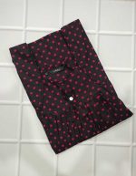 Traditional cotton nighty, 55 Inches Long - Black