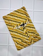 Comfortable Front Open Cotton Nighty With Buttons- 57 inches long - Yellow