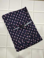Comfortable Front Open Cotton Nighty With Buttons- 57 inches long - Blue