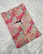 Comfortable Front Open Cotton Nighty With Buttons- 57 inches long -  Rose